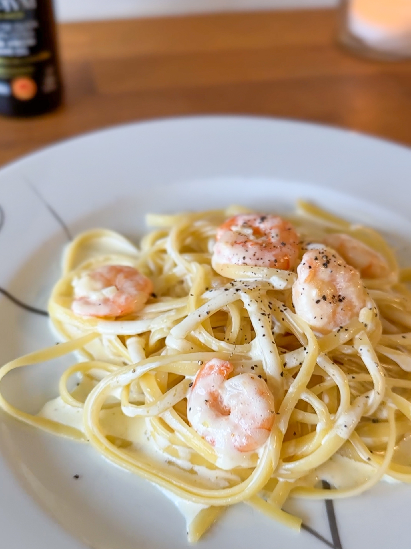 Kremet linguine med scampi - Paulina Molina Olive Oils